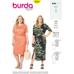 Burda - wykrój na sukienkę Plus Size - 6304