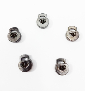 Metal cord stoppers - graphite 