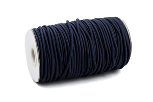 Elastic cord 3mm - navy blue