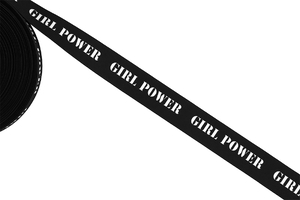 Stripes -  Girl Power - black 