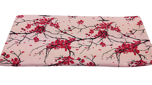 Cherry blossoms on powder pink - single 