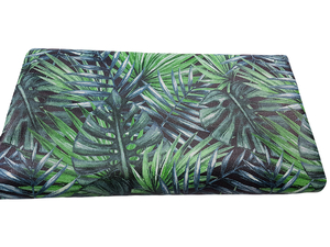 Eco-printed leather - palm trees 