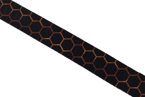 Supporting tape - black hexagons - 30 mm  