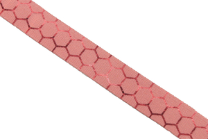 Supporting tape - pink hexagons - 30 mm   