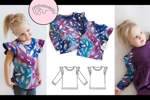 Girls top - from 2 to 10 years - PDF Pattern   