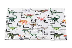 Dino alphabet - cotton fabric  