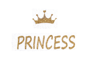 железная передача - Princess с короной - золото 