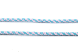 Cotton cord 5 mm - MULTI - turquoise pink 