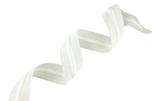Knitted elastic with string 32 mm white 
