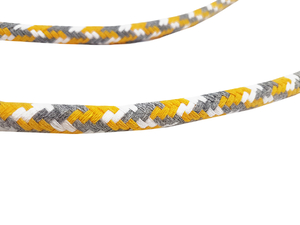 Cotton rope 12 mm - MULTI - yellow-gray