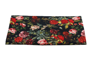 A flowery garden on black - clothing orthion  