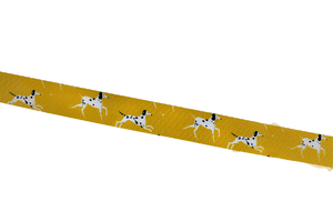 Supporting tape - Dalmatians on yellow - 20 mm 