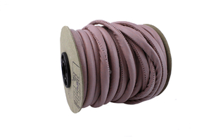 Leather cord 7mm - dirty pink