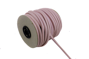 Leather cord 7mm - light pink