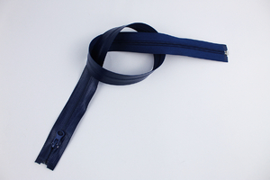 Waterproof zipper - 75 cm - navy blue 