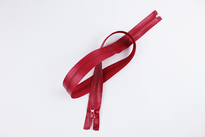 Waterproof zipper - 90 cm - red