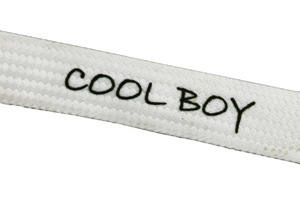 Printed cord - Cool Boy- - white 
