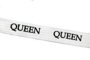 Printed cord - Queen - white