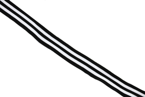 Stripes knitted fabrics - 5 stripes: black-white