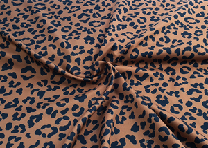 Silky fabric, silki - leopard print