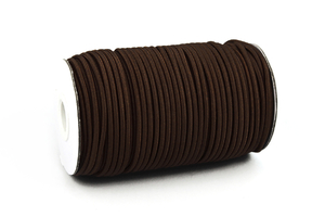 Elastic cord 3mm - dark brown