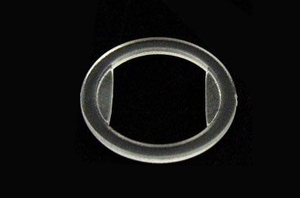 Linen ring - transparent - 13 mm 