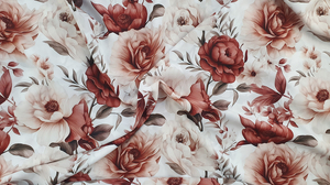 Silky fabric, silki - light roses