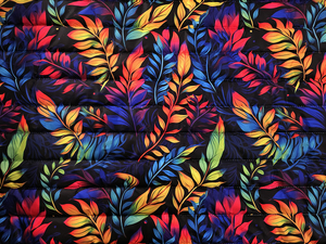 Colorful twigs - quilted nylon   