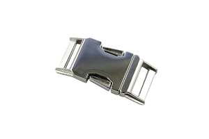 Metal buckle - light silver - 20 mm  