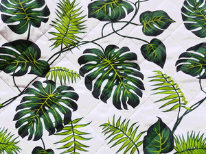 Fabric for picnic mats - palm trees