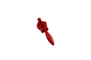 Zipper for a covered zipper tape - red 