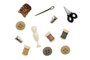 Decorative buttons - sewing kit