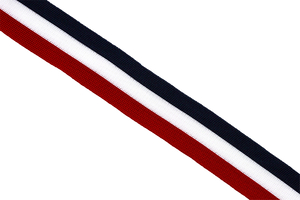 Stripes knitted  - navy blue-white-red