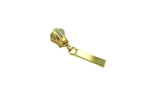 Slider for zipper straps - gold