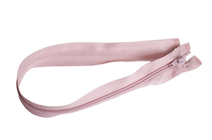 Spiral zipper - split - 45 cm - light pink 