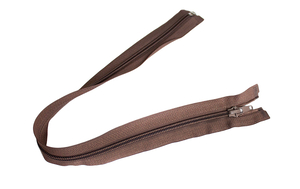 Spiral zipper - split - 45 cm - bronze 