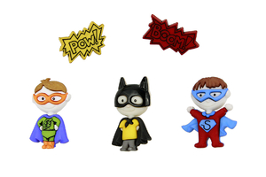 Decorative buttons - Super heroes