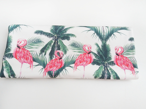 Flamingos on white - sofshell
